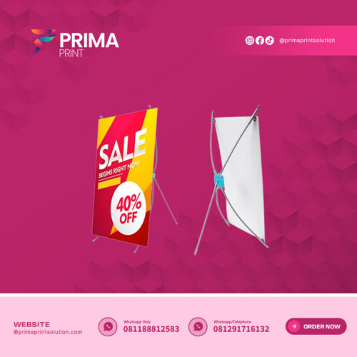 Mini X banner 25x40cm