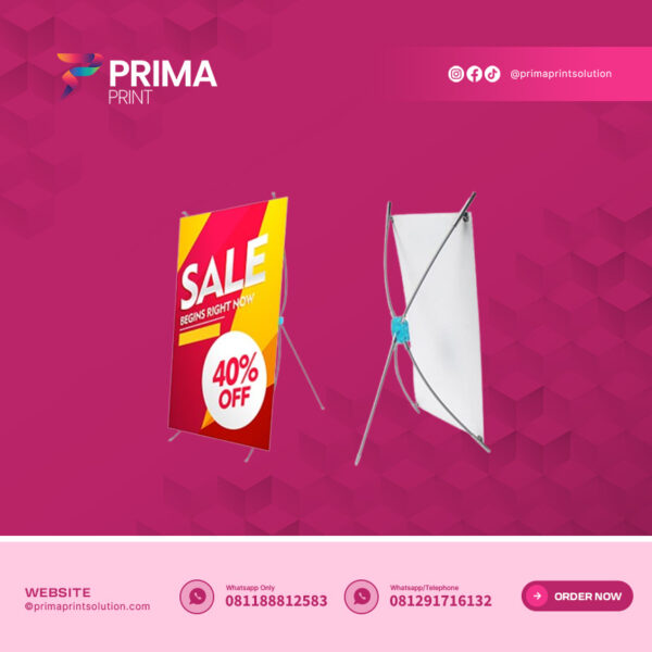 Mini X banner 25x40cm