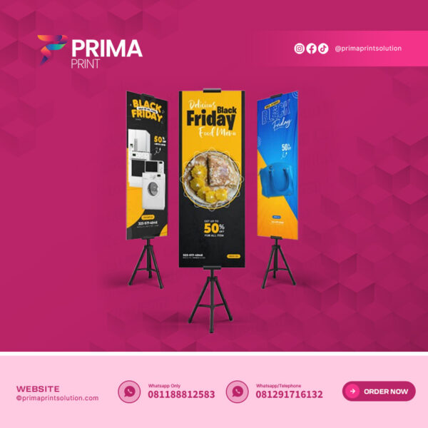 Tripod Banner 60x80cm